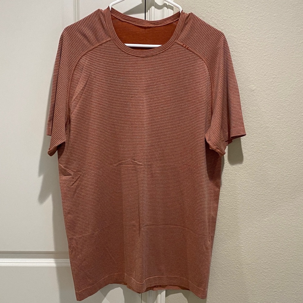 lululemon athletica Men's Coral Striped Tee